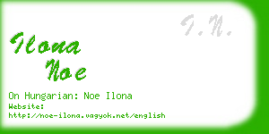 ilona noe business card